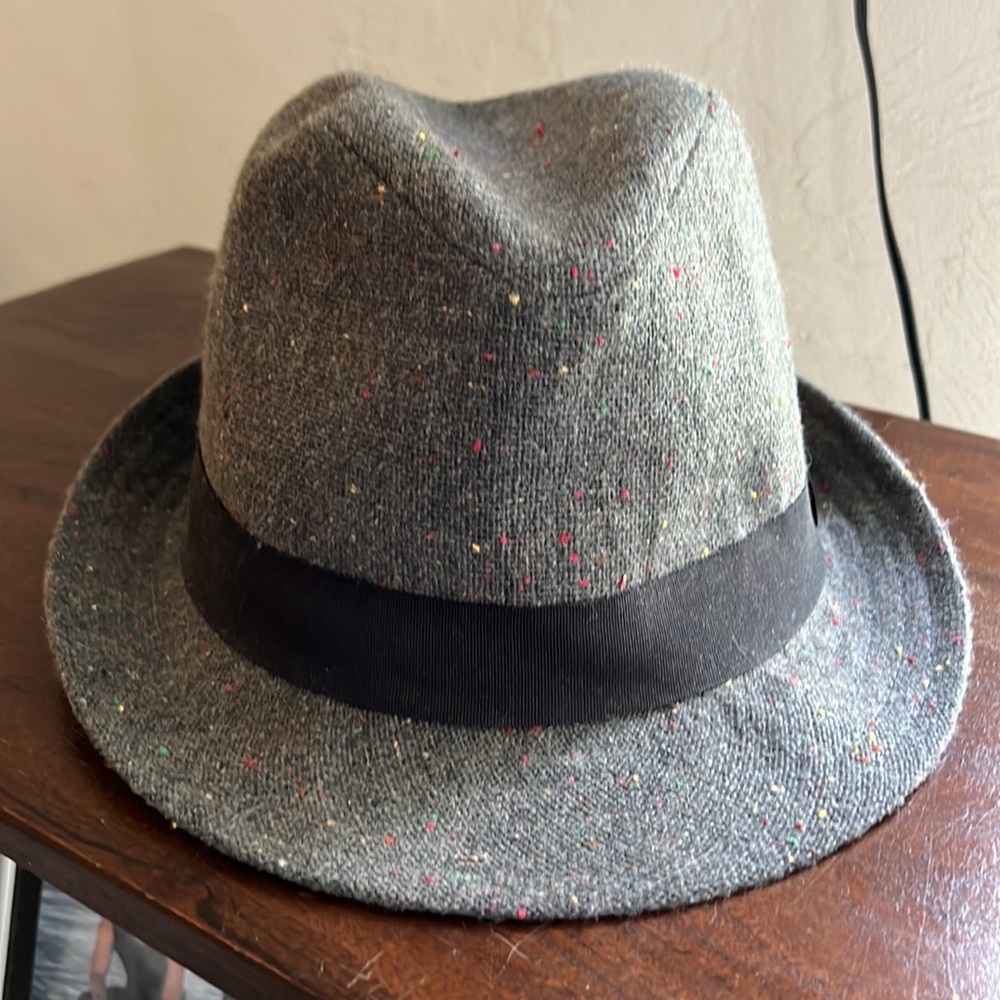 Target Tweed Goodfellow & Co Grey Color Splash Men’s Fedora Dress Hat L/XL
